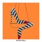 Halloween Cruella Beetlejuice Zebra Stripe Red Pointed Rivet Toe Kitten 1.96 Heels