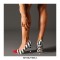 Halloween Cruella Beetlejuice Zebra Stripe Red Pointed Rivet Toe Kitten 1.96 Heels