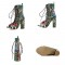 Peep Toe Air Ankle Lace Up Gladiator Snake Print Chunky Heels