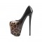 Fly High Leopard Designed Platform Stiletto Heels Party Pumps - Auburn