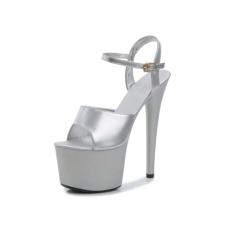Lib Light Up Italian Heels Peep Toe Ankle Strap Glowing Platform 7 Inch Heel  Sandals - Red in Sexy Heels & Platforms - $65.99