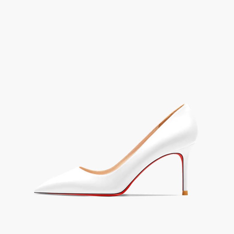 Amazon.com | MOOMMO Women Stiletto Heels Pumps With Bow Pointed Toe Dress  Pumps Clear 3 Inch Thin High Heel Closed Pointy Toe Sandals Slip On Back  Bow Cut-Out Dress Chic Wedding Shoes