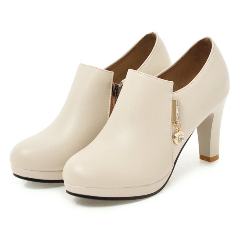 Anette - Beige Boots – Prologue Shoes