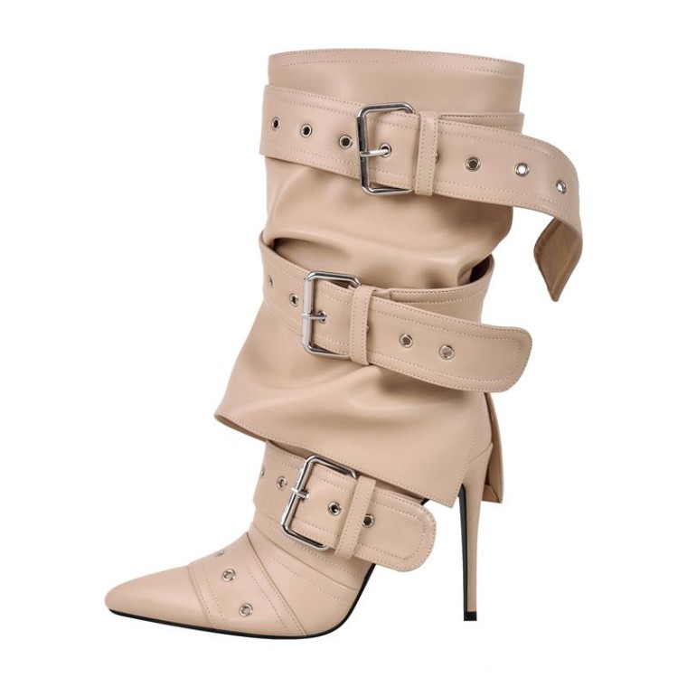 Buy Saint G. SaintG Womens Tan Leather Knee High Long Boots at Amazon.in