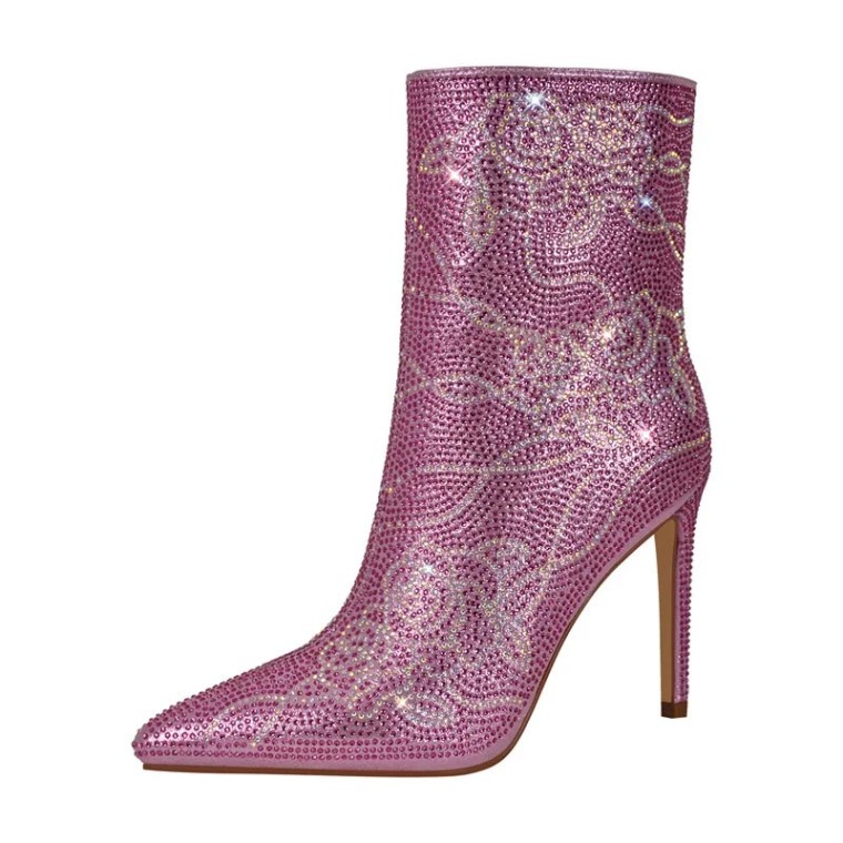 Rose pink booties sale