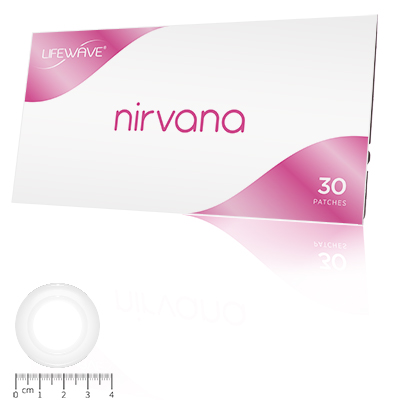 Nirvana Patches - 30 Patches  - Enhances mood
Sustained results
Patented, proprietary form of phototherapy
No drugs, chemicals or stimulants

Contains (1) Nirvana Patch sleeve with 30 patches

 in HealthCare from LifeWave