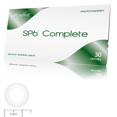 SP6 Complete Patches - 30 Patches  - May help to reduce cravings
May help reduce appetite
Contains (1) SP6 Complete sleeve with 30 patches.

What Is Phototherapy?
The science of phototherapy, which has been around for about 100 years, uses light to improve the health of the body. And modern forms of phototherapy such as Low Level Laser Therapy, which are believed to reduce the appearance wrinkles in the skin, are very well understood scientifically.

But this idea is nothing new. As far back as two thousand years ago, the ancient Greeks had a center for studying the effects of different colored lights on the body. Even the ancient Egyptians, who promoted health by focusing sunlight through colored glass on certain areas of the body, understood this concept.

How Our Phototherapy Patches Work
Your body emits heat in the form of infrared light. Our patches are designed to trap this infrared light when placed on the body, which causes them to reflect specific wavelengths of light. (see Usage Tab for placement instructions). This process stimulates specific points on the skin that signal the body to produce health benefits unique to each LifeWave patch.

What Makes one LifeWave Patch Different than Another?
Each patch is exclusively designed to reflect particular wavelengths of light that stimulate specific points on the skin. This enables each patch to provide unique health benefits (e.g. pain relief, etc.). No drugs or chemicals enter your body.

LifeWave Disclaimer

The statements on LifeWave products, websites or associated materials have not been evaluated by any regulatory authority and are not intended to diagnose, treat, cure or prevent any disease or medical condition. The content provided by Lifewave is presented in summary form, is general in nature, and is provided for informational purposes only. Do not disregard any medical advice you have received or delay in seeking it because of something you have read on our websites or associated materials. Please consult your own physician or appropriate health care provider about the applicability of any opinions or recommendations with respect to your own symptoms or medical conditions as these diseases commonly present with variable signs and symptoms. Always consult with your physician or other qualified health care provider before embarking on a new treatment, diet or fitness program. We assume no liability or responsibility for damage or injury to persons or property arising from any use of any product, information, idea, or instruction contained in the materials provided to you. LifeWave reserves the right to change or discontinue at any time any aspect or feature containing our information.

Our patches are based on the theory of phototherapy. The patches are not proven based on conventional medicine standards and should not be used in place of medical care. in HealthCare from LifeWave