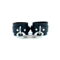 BDSM Bondage 2 Cuffs - Mona - Black