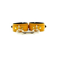 BDSM Bondage Cuffs - Mona - Yellow