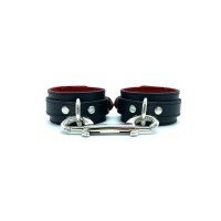 BDSM Bondage Cuffs - Scarlet - Black