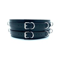 BDSM Bondage Waist Belt Corset - Tango  - Black