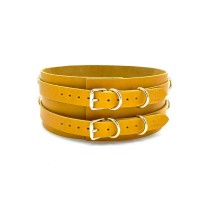 BDSM Bondage Waist Belt Corset - Mona - Yellow