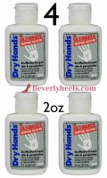 Dry Hands 2oz Sports Grip Solution for Pole Dancing, Baseball, Golf - 4-Pack