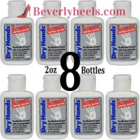 Dry Hands 2oz Sports Grip Solution for Pole Dancing, Baseball, Golf - 8-Pack