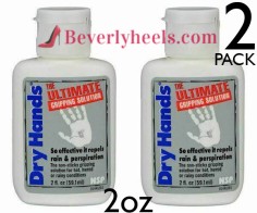 Dry Hands 2oz Sports Grip Powder for Pole Dancing, Baseball, Golf - 2-Pack