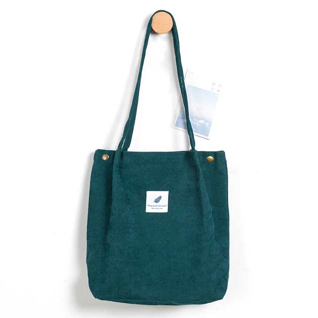 Eco Friendly Corduroy Foldable Shopping Casual Shoulder Button Tote Bags - Green - 【Handbags Type】 Shoulder Tote Bag
【Material】 Corduroy Linen
【Capacity 】 Small Change, Cosmetics, Phone etc..
【Size】 12.5x3.9x13.7 Inches
【Note】 Please allow 1-3cm differs due to manual measurement.


 in Bags, Backpacks, Handbags & Wallets
