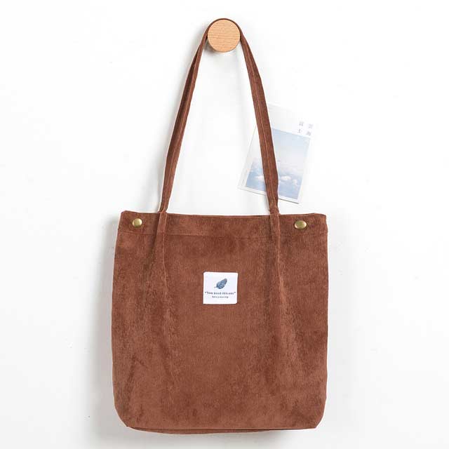 Eco Friendly Corduroy Foldable Shopping Casual Shoulder Button Tote Bags - Saddle Brown - 【Handbags Type】 Shoulder Tote Bag
【Material】 Corduroy Linen
【Capacity 】 Small Change, Cosmetics, Phone etc..
【Size】 12.5x3.9x13.7 Inches
【Note】 Please allow 1-3cm differs due to manual measurement.


 in Bags, Backpacks, Handbags & Wallets