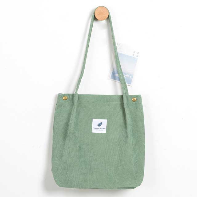 Eco Friendly Corduroy Foldable Shopping Casual Shoulder Button Tote Bags - Light Green - 【Handbags Type】 Shoulder Tote Bag
【Material】 Corduroy Linen
【Capacity 】 Small Change, Cosmetics, Phone etc..
【Size】 12.5x3.9x13.7 Inches
【Note】 Please allow 1-3cm differs due to manual measurement.


 in Bags, Backpacks, Handbags & Wallets