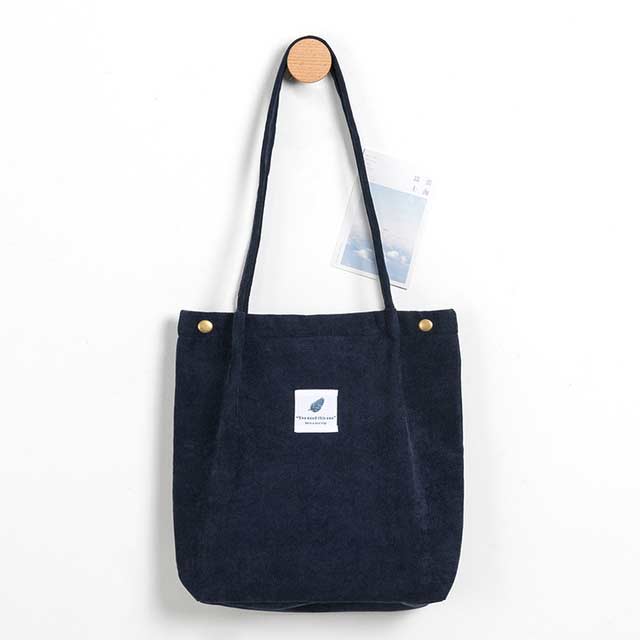 Eco Friendly Corduroy Foldable Shopping Casual Shoulder Button Tote Bags - Navy - 【Handbags Type】 Shoulder Tote Bag
【Material】 Corduroy Linen
【Capacity 】 Small Change, Cosmetics, Phone etc..
【Size】 12.5x3.9x13.7 Inches
【Note】 Please allow 1-3cm differs due to manual measurement.


 in Bags, Backpacks, Handbags & Wallets