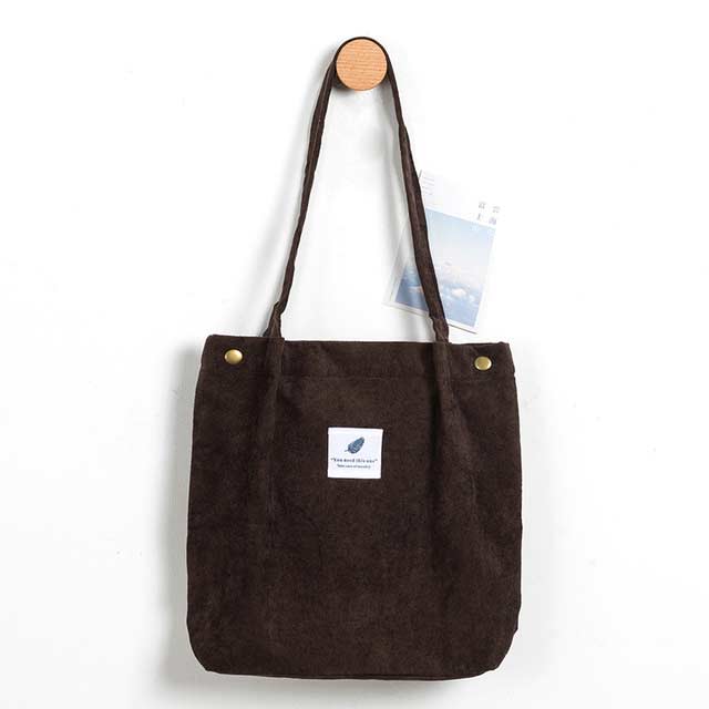 Eco Friendly Corduroy Foldable Shopping Casual Shoulder Button Tote Bags - Brown - 【Handbags Type】 Shoulder Tote Bag
【Material】 Corduroy Linen
【Capacity 】 Small Change, Cosmetics, Phone etc..
【Size】 12.5x3.9x13.7 Inches
【Note】 Please allow 1-3cm differs due to manual measurement.


 in Bags, Backpacks, Handbags & Wallets