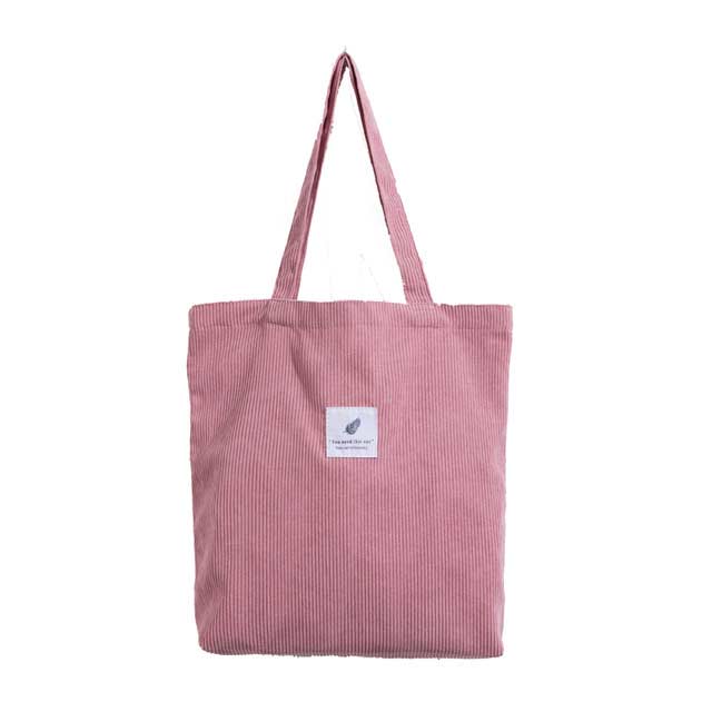 Eco Friendly Corduroy Foldable Shopping Casual Shoulder Tote Bags - Pink - 【Handbags Type】 Shoulder Tote Bag
【Material】 Corduroy
【Capacity 】 Small Change, Cosmetics, Phone etc..
【Size】 13.7x2.7x11.8 Inches
【Note】 Please allow 1-3cm differs due to manual measurement.


 in Bags, Backpacks, Handbags & Wallets