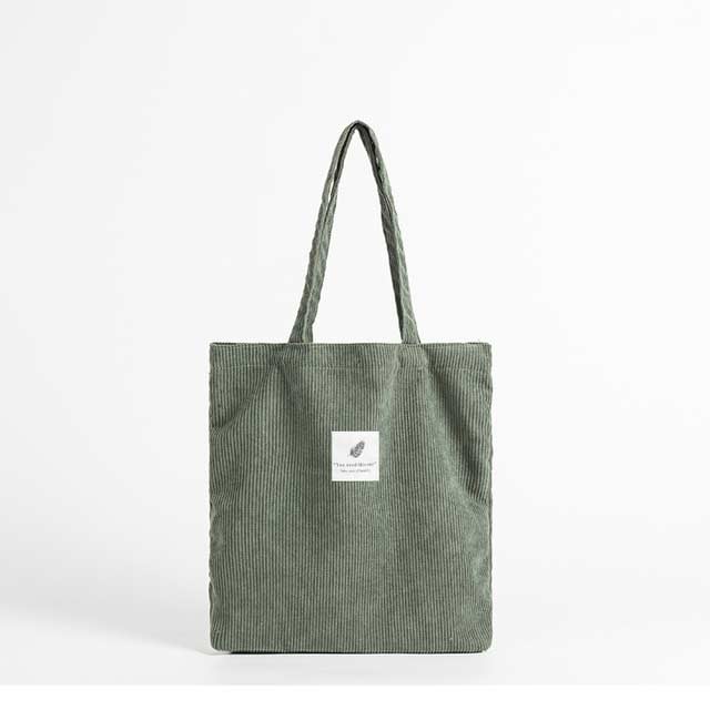 Eco Friendly Corduroy Foldable Shopping Casual Shoulder Tote Bags - Green - 【Handbags Type】 Shoulder Tote Bag
【Material】 Corduroy
【Capacity 】 Small Change, Cosmetics, Phone etc..
【Size】 13.7x2.7x11.8 Inches
【Note】 Please allow 1-3cm differs due to manual measurement.


 in Bags, Backpacks, Handbags & Wallets