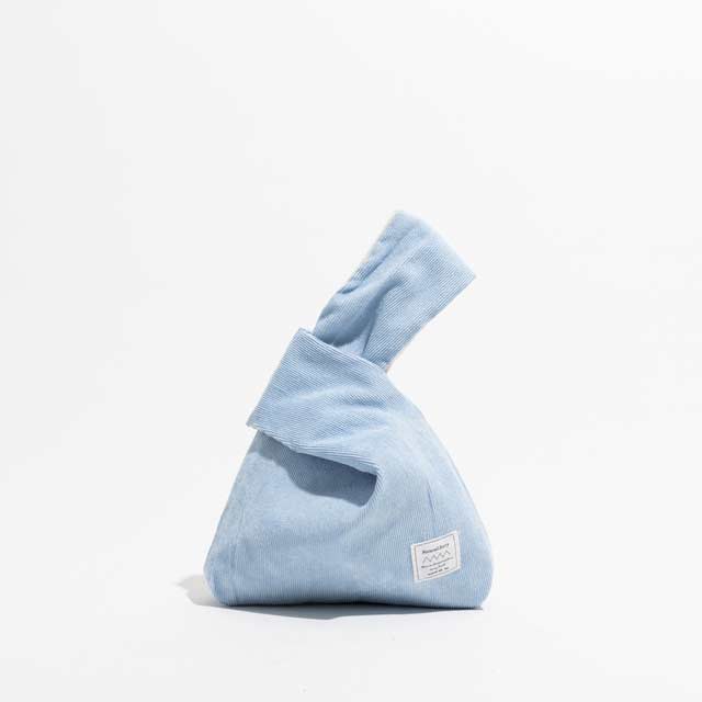 Japanese Mini Wrist Knot Corduroy Foldable Shopping Bags - Light Blue - 【Handbags Type】 Wrist Bags
【Material】 Corduroy
【Capacity 】 Small Change, Cosmetics, Phone etc..
【Note】 Please allow 1-3cm differs due to manual measurement.


 in Bags, Backpacks, Handbags & Wallets