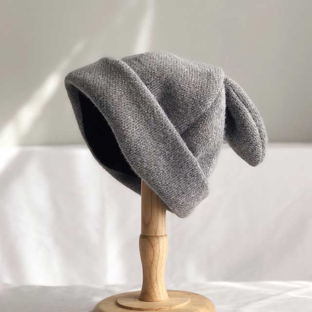 Soft Knitted Cute Anime Warm Short Plush Winter Bunny Hats - Gray - Note: Due to the different monitor and light effect, the actual color of the item might be slightly different from the color showed on the pictures. Thank you!

Material: Cotton, Plush, Chenille
Size: 22 inches / 23.6 inches in Caps, Chokers, Scarfs, Hats & Headwear