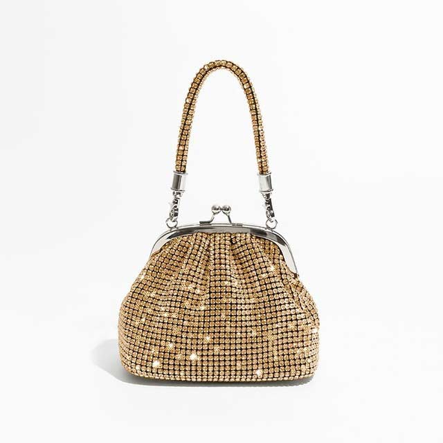 Chic Glitter Rhinestones Sparkling Crystal Cloud Shape Bags - Gold - 【Handbags Type】 Handbag
【Material】 Polyester, Rhinestones
【Note】 Please allow 1-3cm differs due to manual measurement.


 in Bags, Backpacks, Handbags & Wallets