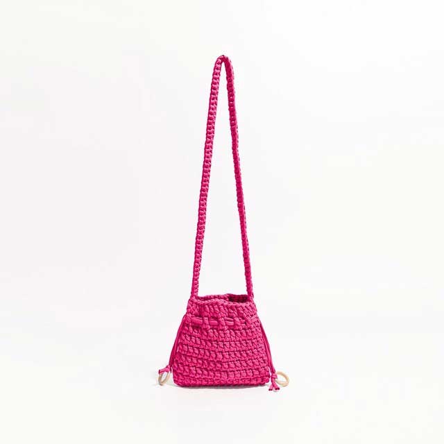 Cotton Rope Knitted Crossbody Small Purse Bag - Hot Pink - 【Handbags Type】 Purse Bags
【Material】 Cotton Fabric
【Size】 (Width)19cm * (Height)17cm *
【Capacity 】 Small Change, Cosmetics, Phone etc..
【Note】 Please allow 1-3cm differs due to manual measurement.


 in Bags, Backpacks, Handbags & Wallets