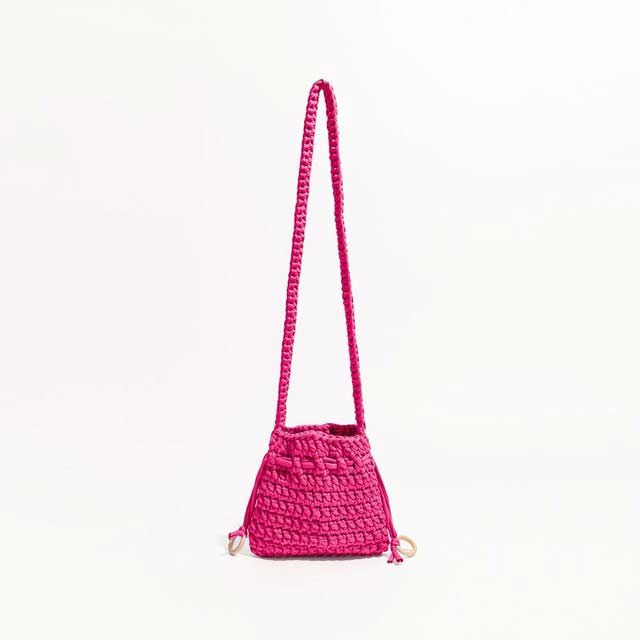 Cotton Rope Knitted Crossbody Small Purse Bag - Hot Pink - 【Handbags Type】 Purse Bags
【Material】 Cotton Fabric
【Size】 (Width)19cm * (Height)17cm *
【Capacity 】 Small Change, Cosmetics, Phone etc..
【Note】 Please allow 1-3cm differs due to manual measurement.


 in Bags, Backpacks, Handbags & Wallets