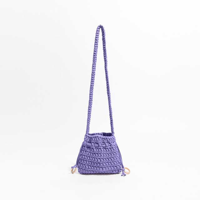 Cotton Rope Knitted Crossbody Small Purse Bag - Purple - 【Handbags Type】 Purse Bags
【Material】 Cotton Fabric
【Size】 (Width)19cm * (Height)17cm *
【Capacity 】 Small Change, Cosmetics, Phone etc..
【Note】 Please allow 1-3cm differs due to manual measurement.


 in Bags, Backpacks, Handbags & Wallets