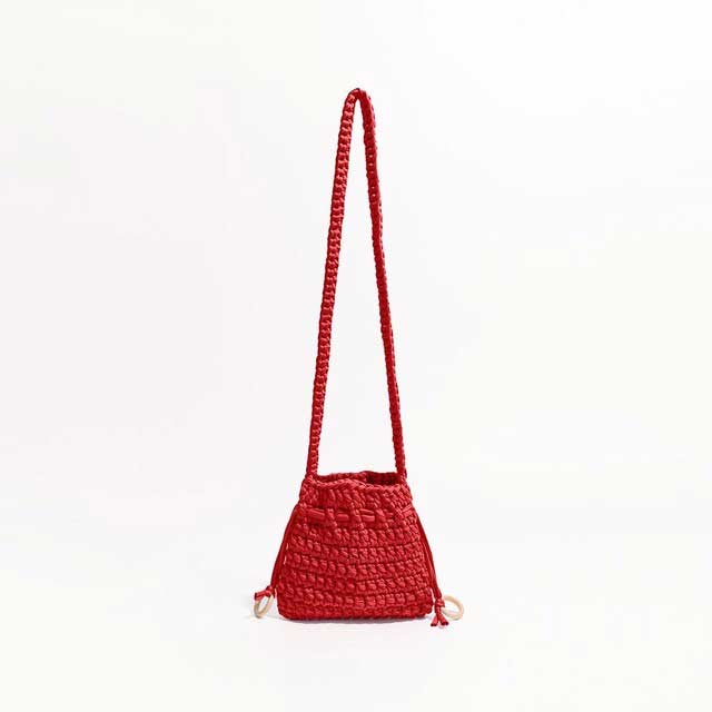 Cotton Rope Knitted Crossbody Small Purse Bag - Red - 【Handbags Type】 Purse Bags
【Material】 Cotton Fabric
【Size】 (Width)19cm * (Height)17cm *
【Capacity 】 Small Change, Cosmetics, Phone etc..
【Note】 Please allow 1-3cm differs due to manual measurement.


 in Bags, Backpacks, Handbags & Wallets
