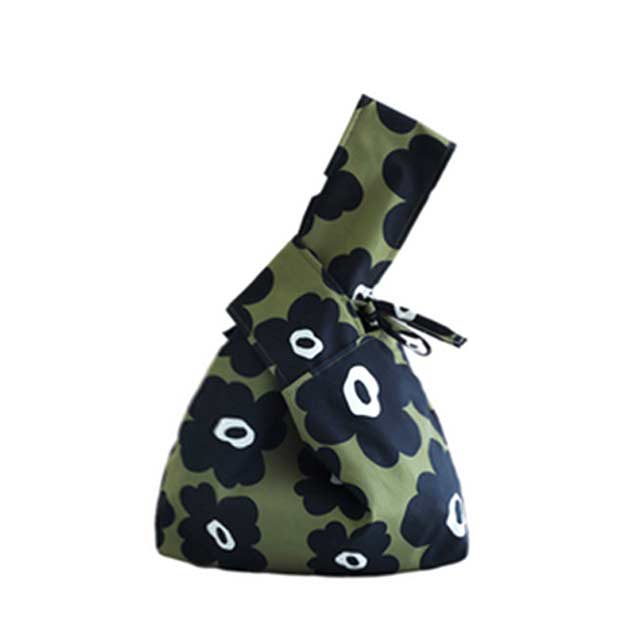 Cute Mini Japanese Wrist Knot Flower Decorated Lunch Washable Day Bags - Dark Olive - 【Handbags Type】 Wrist Bags
【Material】 Polyster
【Size】 (Width)33cm * (Height)18cm *
【Capacity 】 Small Change, Cosmetics, Phone etc..
【Note】 Please allow 1-3cm differs due to manual measurement.


 in Bags, Backpacks, Handbags & Wallets