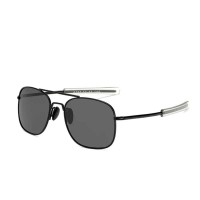 Iconic Hollywood Style Military Aviator Driver Polarized Sunglasses - Black