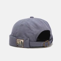Brimless Street Fashion Breathable Vintage Hiphop Dockers Caps - Blue