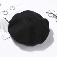 Autumn Winter Trend Wool Paris French Berets Hats - Black
