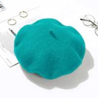 Autumn Winter Trend Wool Paris French Berets Hats - Pore Blue