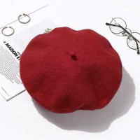 Autumn Winter Trend Wool Paris French Berets Hats - Red