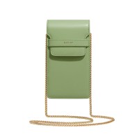 Crossbody Trendy Chain Decorated Mobile Phone Bag  - Light Green