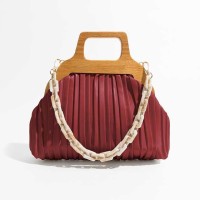 Acrylic Chain Cloud Shape Crossbody Bags - Red