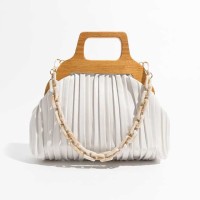 Acrylic Chain Cloud Shape Crossbody Bags - White
