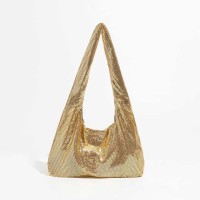 Sparkle Sequin Hobo Evening Metallic Bags - Gold