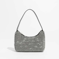 Chic Glitter Rhinestones Sparkling Crystal Crossbody Bags - Silver