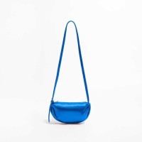 Korean Style Dumpling Shape Crossbody Mini Purse Bags - Blue