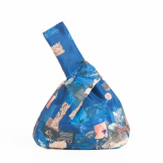 Japanese Mini Wrist Knot Printed Washable Waterproof Shopping Bags