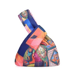 Japanese Mini Wrist Knot Printed Washable Waterproof Shopping Bags