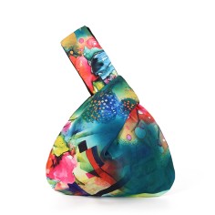 Japanese Mini Wrist Knot Printed Washable Waterproof Shopping Bags