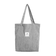 Eco Friendly Corduroy Foldable Shopping Casual Shoulder Tote Bags - Gray