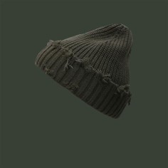 Broken Brim Hole Knitted Hiphop Trend Hommie Winter Autumn Hats - Green